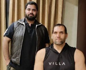  wwe champion The great khali in rewa 